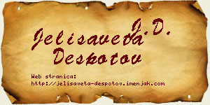 Jelisaveta Despotov vizit kartica